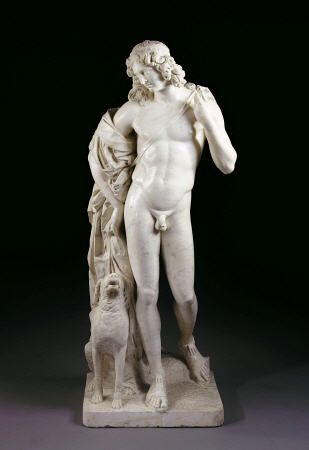 A Lifesize White Marble Figure Of Meleager od 