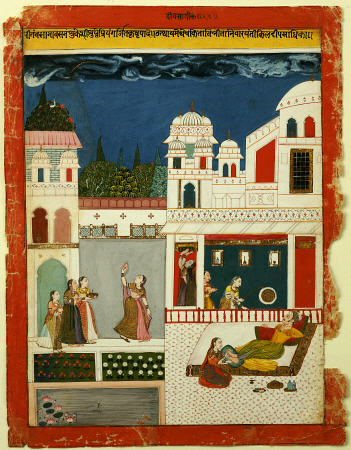 A Lord With His Mistress, Central India, Probably Malwa, Circa 1710 od 