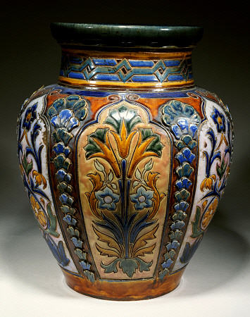 A Monumental Royal Doulton Stoneware Vase, 19th Century od 