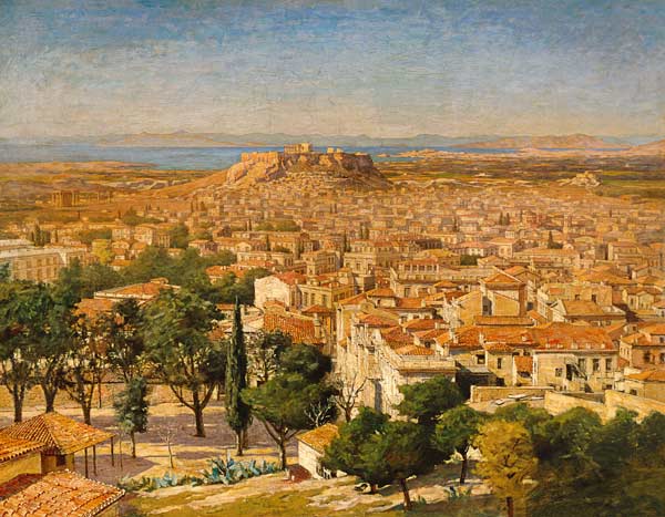 An Extensive View Of Athens With The Acropolis od 