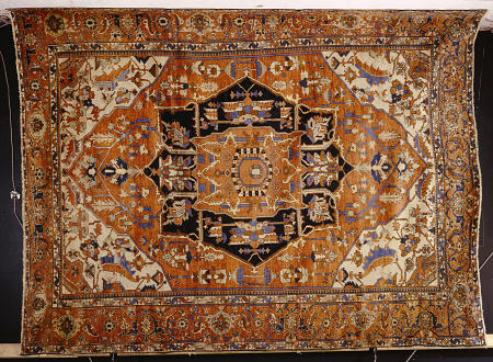 An Antique Heriz Carpet od 