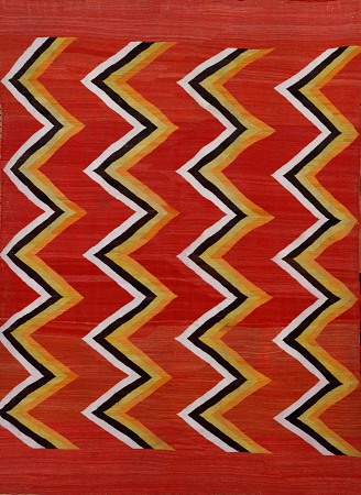 A Navajo Transitional Wedgeweave Blanket od 