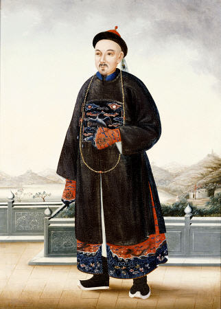 An Elegantly Dressed Chinese Hong Merchant od 