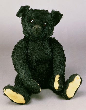 An Exceptionally Fine And Rare Steiff Black Teddy Bear With Black Mohair,  ''In Mourning'' Due To Th od 