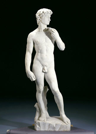 An Over Life Size White Marble Figures Of David, Circa 1920 od 