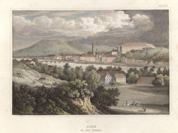 View of the city of Linz od 