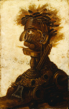 Anthropomorphic Heads Representing One Of The Four Elements - Fire od 