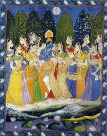 A Pichhavai Of Krishna As Shrinthji od 