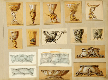 A Selection Of Designs From The House Of Carl Faberge Including Silver-Gilt Bowls, Goblets, Jardinie od 