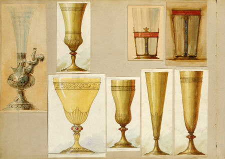 A Selection Of Designs From The House Of Carl Faberge Including Crystal Vases, Champagne Flutes And od 