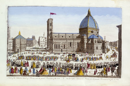 A View Of The Cathedral Church Of Florence And The Grand Procession Of The Host od 