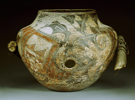 A Zuni Acoma Polychrome Fetish Bowl od 