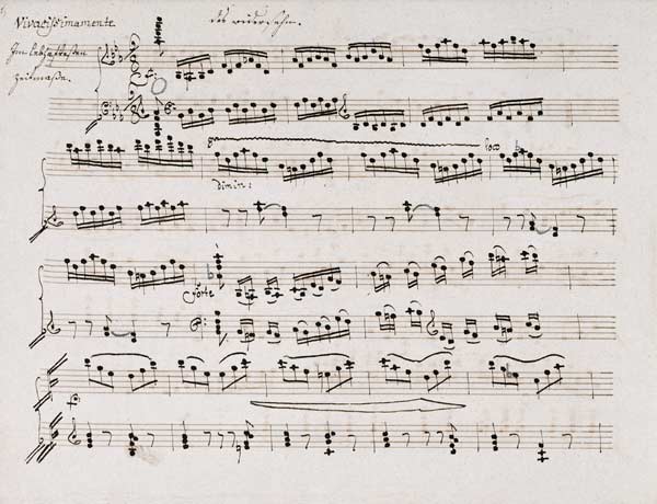 Copyist''s Manuscript Of The Second And Third Movements, Abwesenheit And Das Wiedersenhen Of The Pia od 