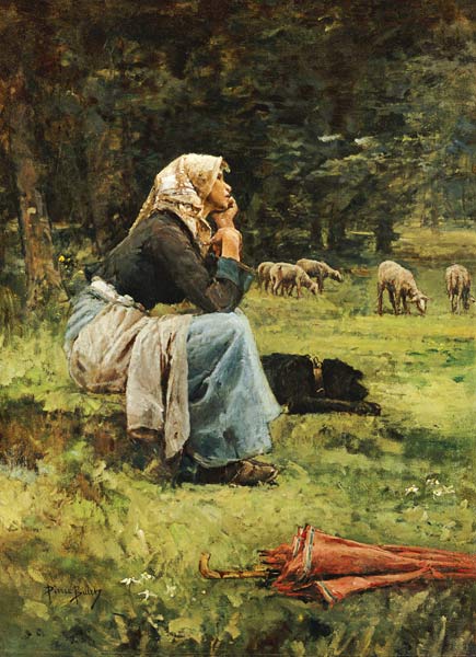 A Young Shepherdess od 