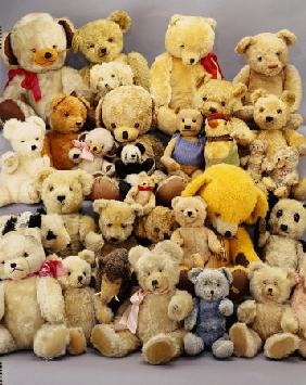 A Large Selection Of Teddy Bears