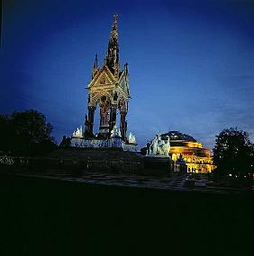 Albert Memorial with Royal Albert Hall in the Background