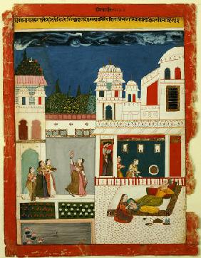 A Lord With His Mistress, Central India, Probably Malwa, Circa 1710