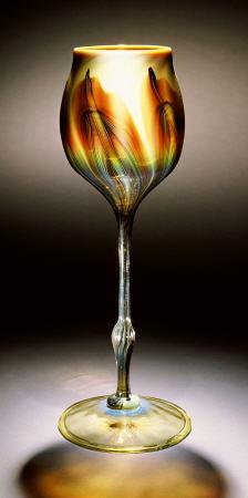 An Important Favrile Glass Floriform Vase