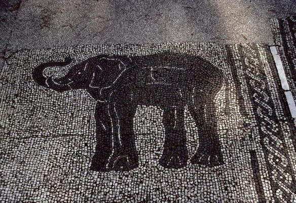 An Elephant, Roman, 2nd century AD (mosaic) od 