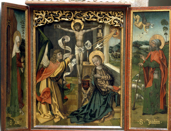 Barbian / Altar w.Annunciation.../ C15th od 