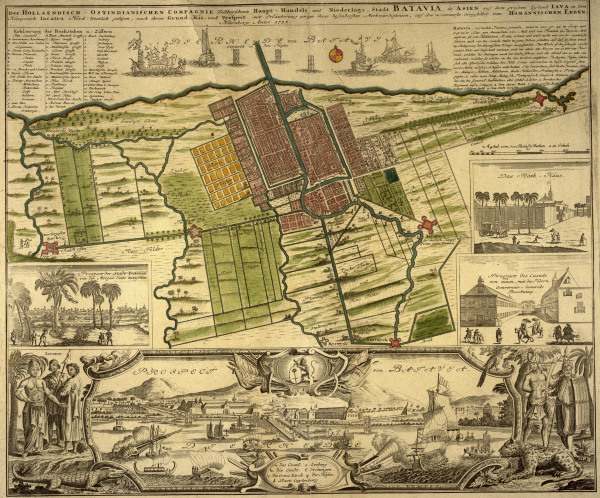 Batavia, City plan 1733 od 