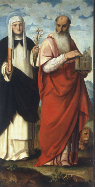 Bonifazio Veronese /St.Beatrix & Jerome od 