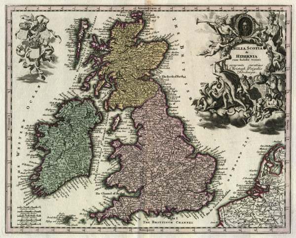 British Isles , Map od 