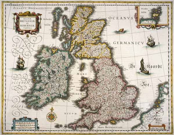 British Isles , Map od 