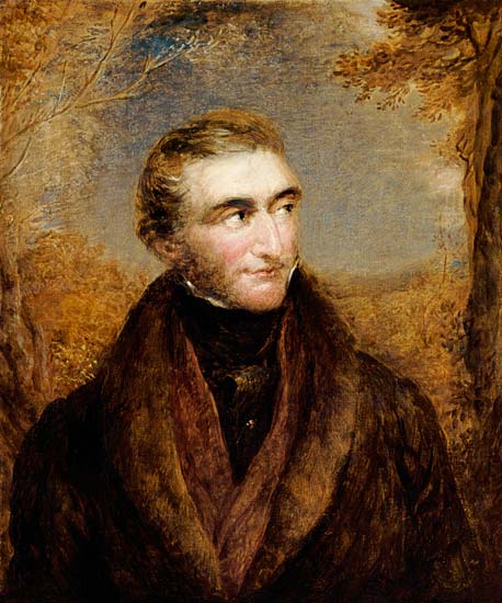 Portrait Of John Mallord William Turner, Half-Length, In A Brown Jacket, In A Landscape od 