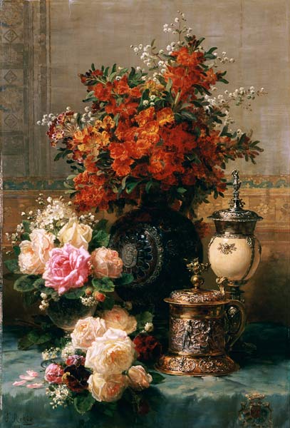 Still Life Of Roses And Other Flowers od 