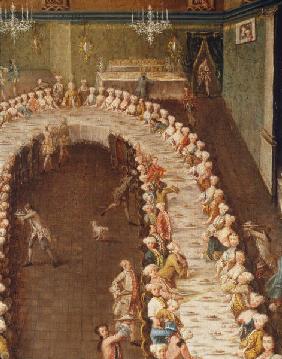 Clemens Aug.of Cologne, Banquet / Paint.