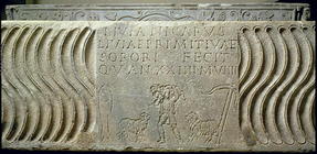 Christian Sarcophagus of Livia Primitiva, Roman (basalt)