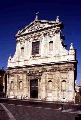 Church facade, rebuilt in 1587 (photo) od 
