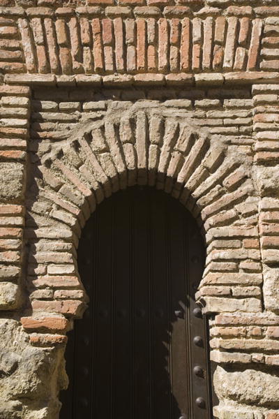 Detail of an arch in the Alcazaba, Malaga, Costa del Sol (photo)  od 