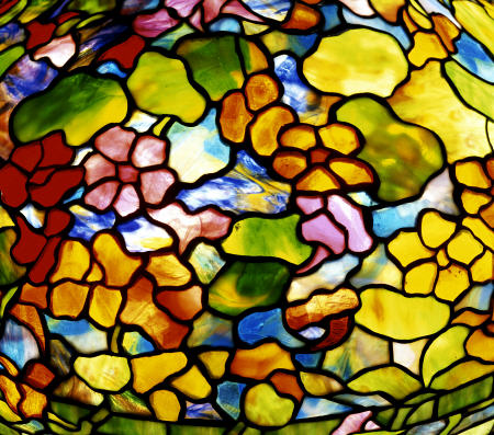 Detail Of A ''Nasturtium'' Leaded Glass And Bronze Table Lamp By Tiffany Studios, Circa 1910 od 