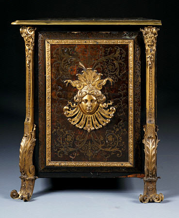 Detail Of Side Panel From A Louis XIV Ormolu-Mounted Boulle Brass-Inlaid Brown Tortoiseshell And Ebo od 