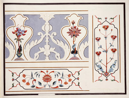 Details Of The Mosaics At The Taj Mahal od 