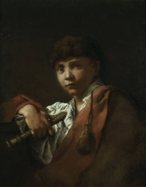 D.Fedeli / Boy with Flute / Paint./ 1750 od 