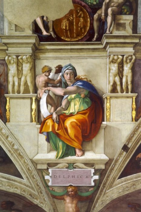 The Delphic Sibyl (Sistine Chapel ceiling in the Vatican) od 