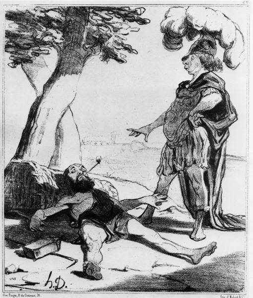 Diogenes and Alexander / Daumier od 