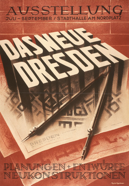 Das Neue Dresden , Exhibition Poster od 