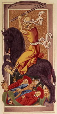 Death, tarot card, from the Gringonneur pack, 15th century, Italian od 