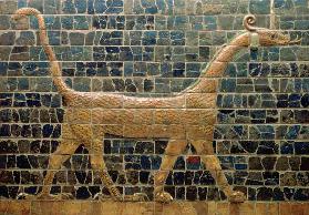 Dragon of Marduk, on the Ishtar Gate, Neo-Babylonian, 604-562 BC