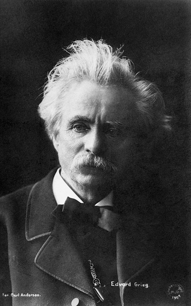 Edvard Grieg (1843-1907) 1901 (b/w photo)  od 