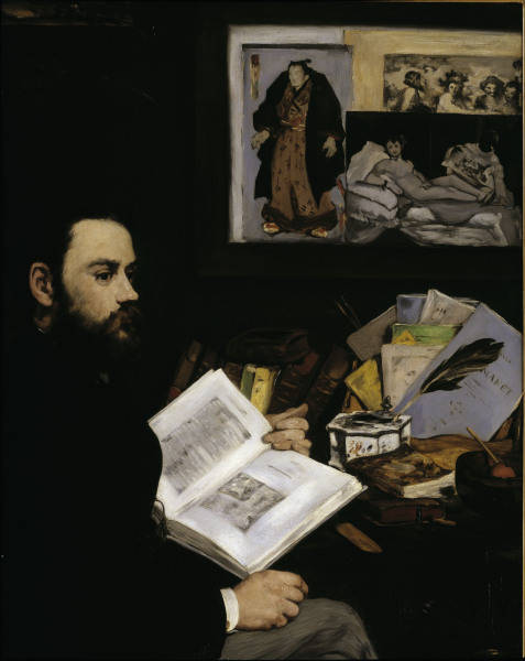Emile Zola / Painting by E.Manet od 