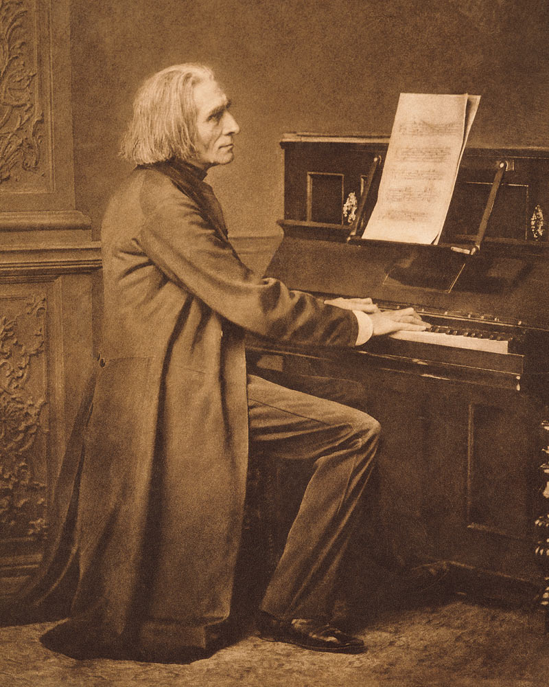 Franz Liszt (1811-86) at the Piano od 