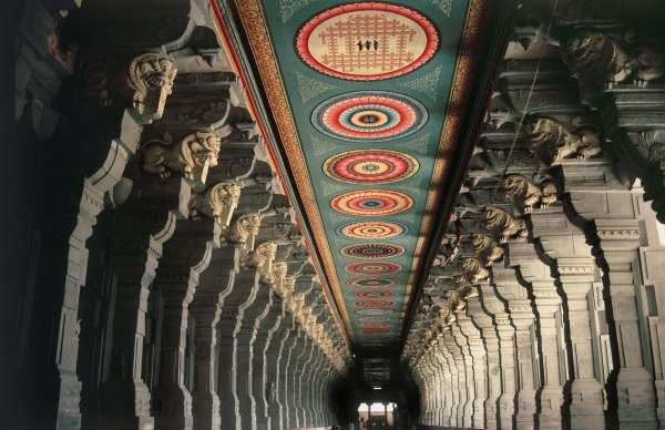 Fifteenth-century Ramanathswamy temple magnificent seventeenth-century corridors largest pillars cei od 