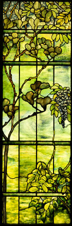 Fine Leaded Glass Triptych Window (Left Panel) od 