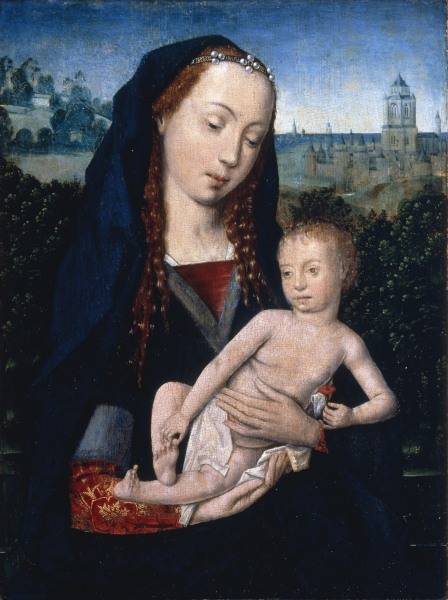 Mary with Child / Flem.Paint./ C15th od 
