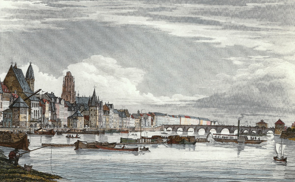 Frankfurt am Main / Stahlstich um 1850 od 